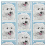 Polish Lowland Sheepdog Painting - Dog Art Fabric
