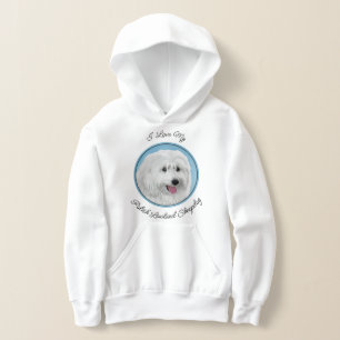 Polish Lowland Sheepdog Painting - Dog Art Hoodie