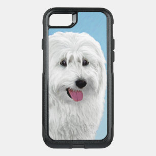 Polish Lowland Sheepdog Painting - Dog Art OtterBox Commuter iPhone SE/8/7 Case