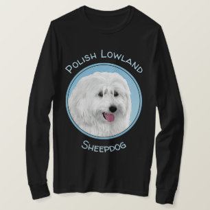 Polish Lowland Sheepdog Painting - Dog Art T-Shirt