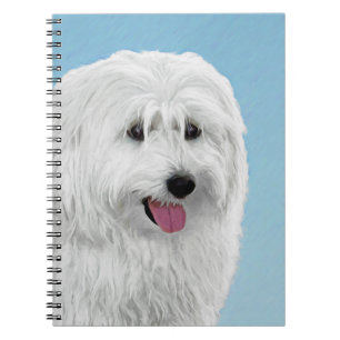 Polish Lowland Sheepdog Painting - Original Dog Ar Notebook