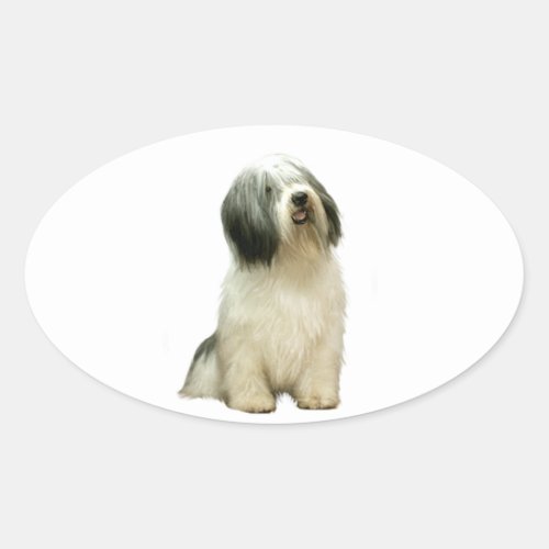 Polish Lowland Sheepdog PON _ A Oval Sticker