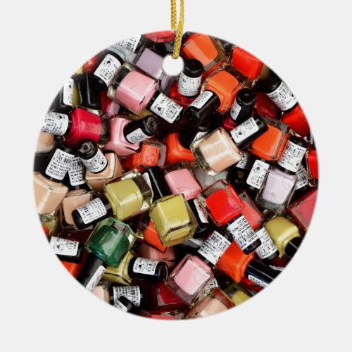 Polish Manicurist Nail Salon Ceramic Ornament