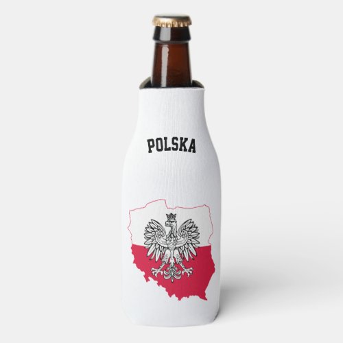 Polish Map Flag Beer Cooler