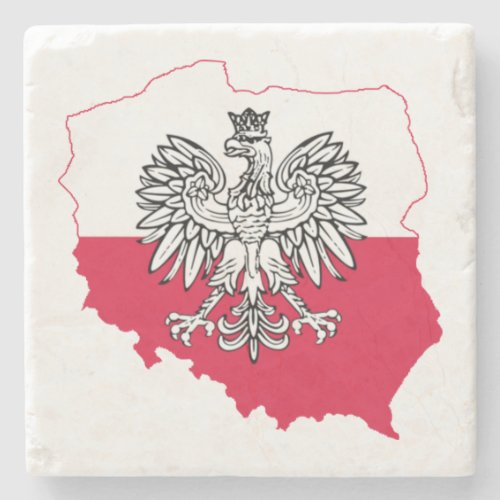 Polish Map Flag Coasters