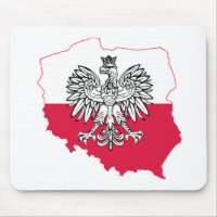 Polish Map Flag Mousepad