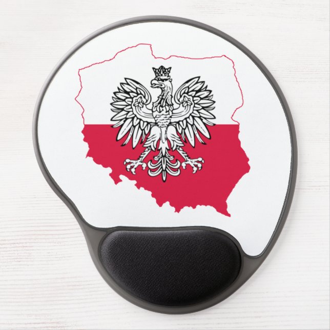 Polish Map Flag Mousepad (Front)