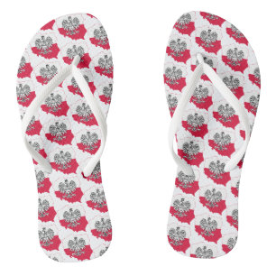 Polish Map Flag Sandals