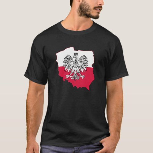 Polish Map Flag T_Shirt