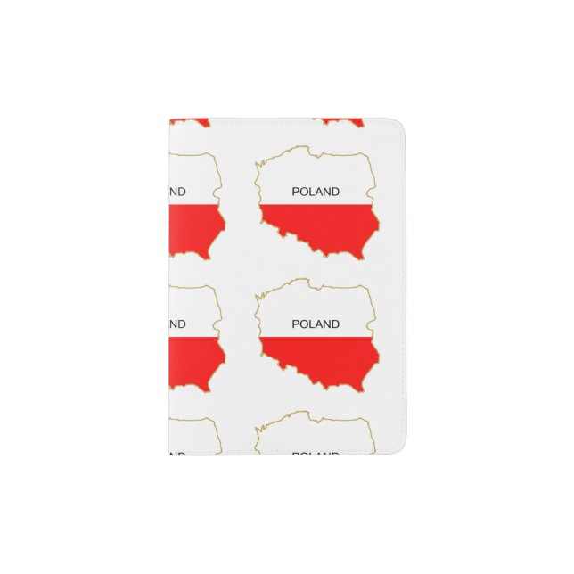 POLISH MAP PASSPORT HOLDER (Front)