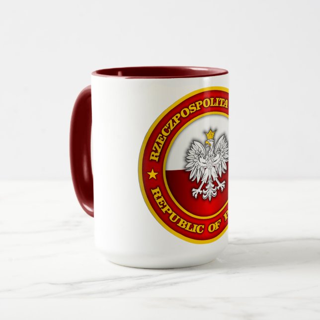 Polish Medallion Apparel Mug (Front Left)