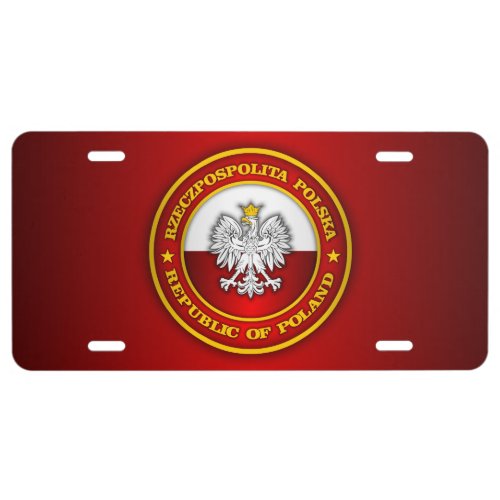 Polish Medallion License Plate