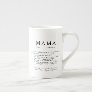 Polish Mom Gift - MAMA Definition Bone China Mug