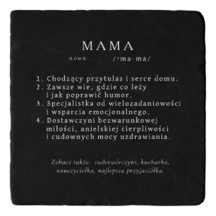 Polish Mom Gift - MAMA Definition Gift Box Trivet