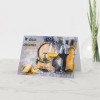Polish name day card imieniny greeting card