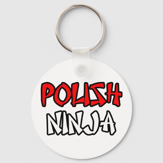 Polish Ninja Keychain (Front)