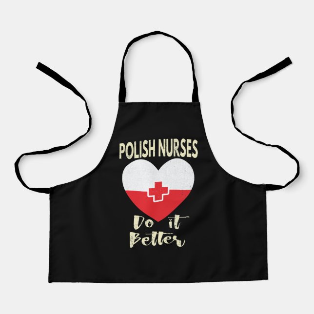 Polish Nurse RN From Poland Are The Best Apron (Front)