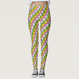 Polish periodic table patriotic leggings 1