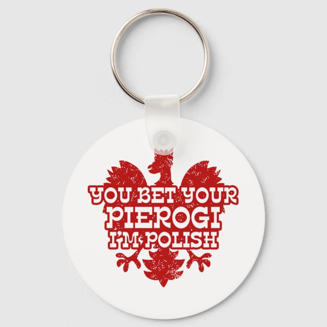 Polish Pierogi Keychain (Front)