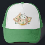 Polish Pierogies Ukrainian Varyenky Dumplings Food Trucker Hat<br><div class="desc">Design features an original marker illustration of tasty potato-filled pierogies topped with green onions and sour cream. This pierogi (varenyky) dumpling treat is perfect for your favorite foodie or any fan of Polish, Slovakian, or Eastern European cuisine! This design is also available on other products. Don't see what you're looking...</div>