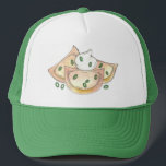 Polish Pierogies Ukrainian Varyenky Dumplings Food Trucker Hat<br><div class="desc">Design features an original marker illustration of tasty potato-filled pierogies topped with green onions and sour cream. This pierogi (varenyky) dumpling treat is perfect for your favorite foodie or any fan of Polish, Slovakian, or Eastern European cuisine! This design is also available on other products. Don't see what you're looking...</div>
