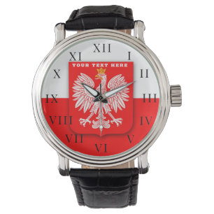 Polish Poland Polska Polski Eagle Emblem Watch
