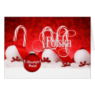 Polish/Polski - Merry Christmas/Wesołych Świąt Cards