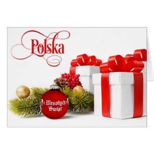 Polish/Polski - Merry Christmas/Wesołych Świąt Cards