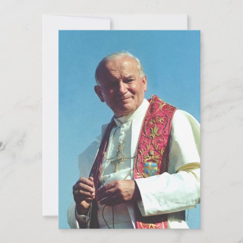 Polish Pope John Paul II Invitation