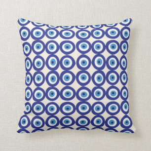Polish Pottery Evil Eye Pattern Pillow