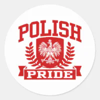 Polish Pride Classic Round Sticker