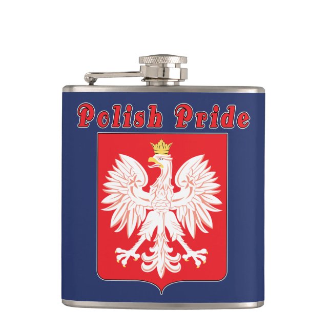 Polish Pride Eagle Flask (Front)