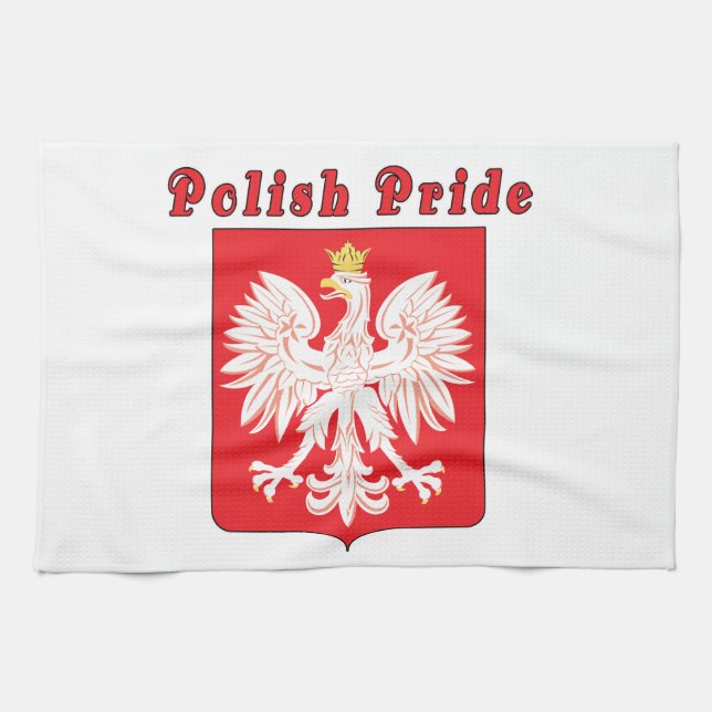 Polish Pride Eagle Kitchen Towel (Horizontal)
