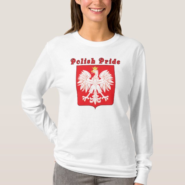 Polish Pride Eagle Ladies Shirt (Front)