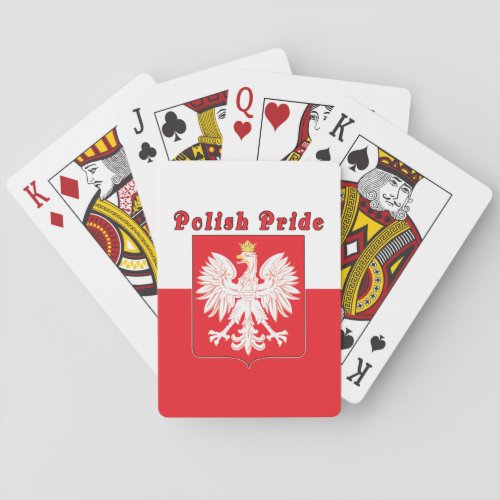 Polish Pride Eagle Poker Cards