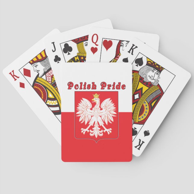 Polish Pride Eagle Poker Cards (Back)