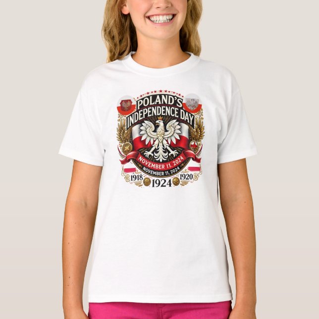 Polish Pride: Independence Day 2024 KIDS T-Shirt (Front)