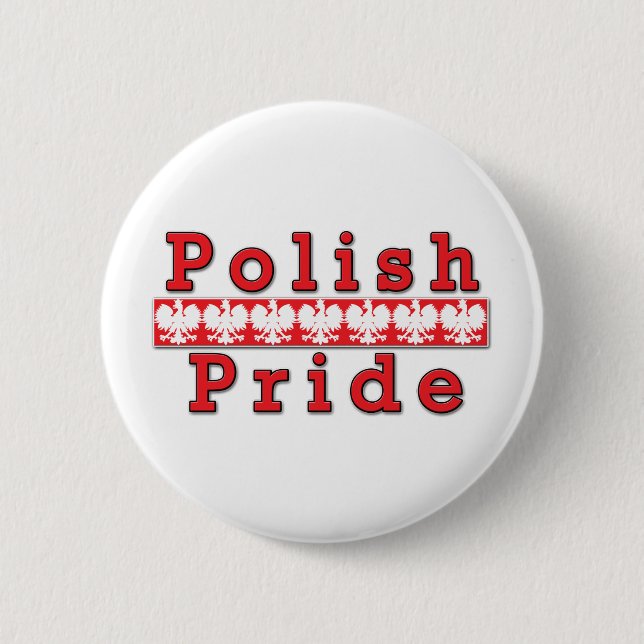 Polish Pride Pinback Button (Front)