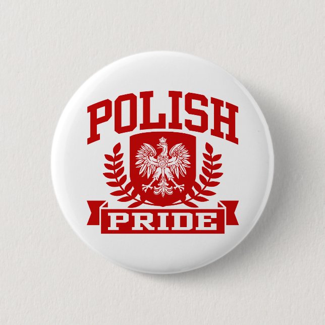 Polish Pride Pinback Button (Front)