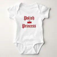 Polish princess baby bodysuit
