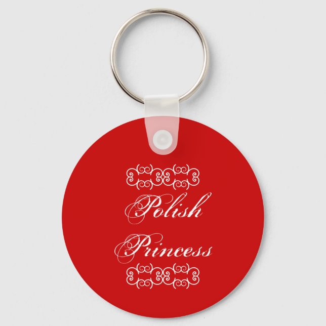 Polish Princess Cute Keychain (Front)