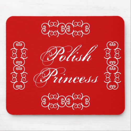 Polish Princess Cute Mouse Pad