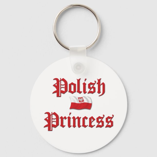 Polish Princess Keychain (Front)