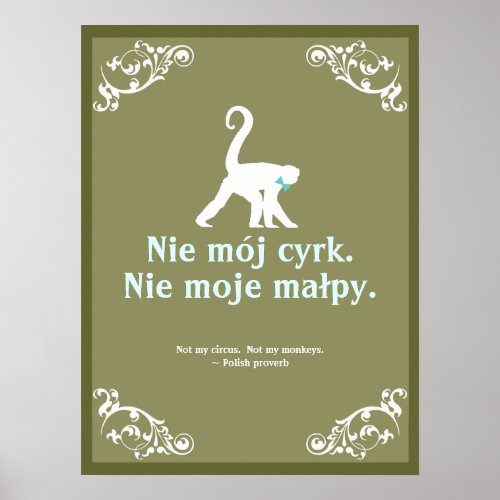 Polish Proverb Poster