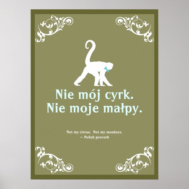 Polish Proverb Poster (Front)