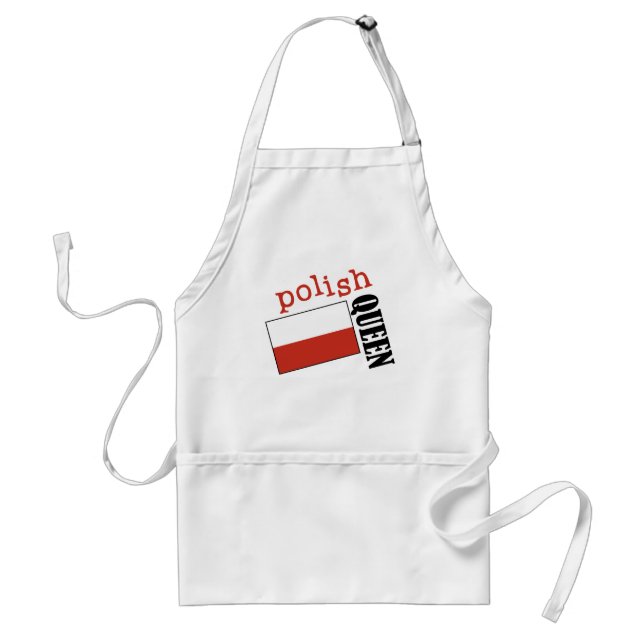 Polish Queen Adult Apron (Front)
