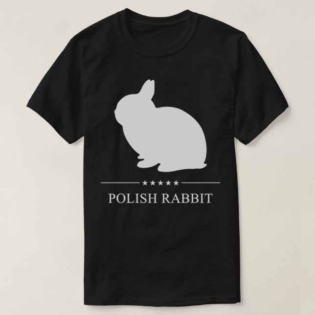 Polish Rabbit White Silhouette Pullover  (Design Front)