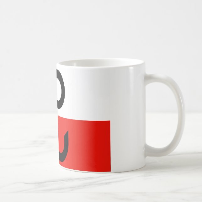 Polish Resistance Flag Coffee Mug (Right)