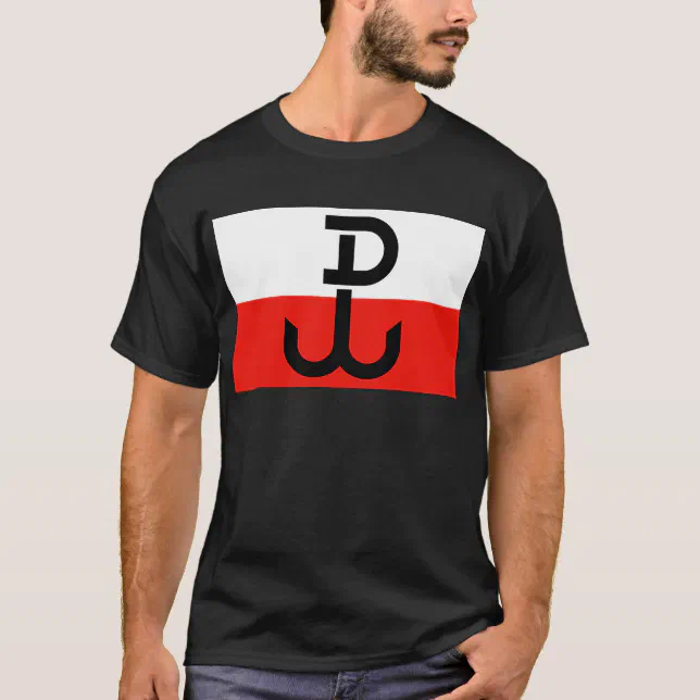Polish Resistance Flag T-Shirt | Zazzle