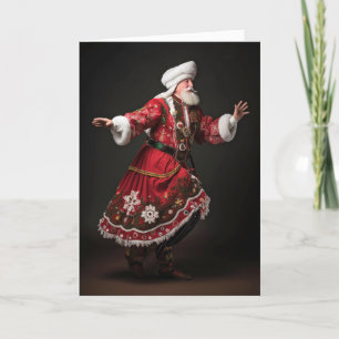 Polish Santa Christmas Card